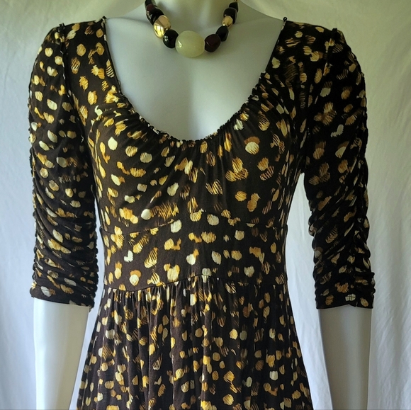 BRAND NEW! ABS Allan Schwartz Mini Dress Size M - Picture 3 of 12
